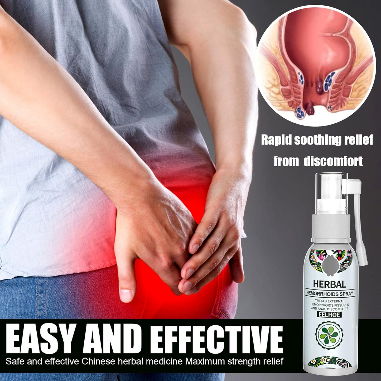 Hemorrhoid Treatment - Fast Relief with Hemocare Herbal Hemorrhoids Spray