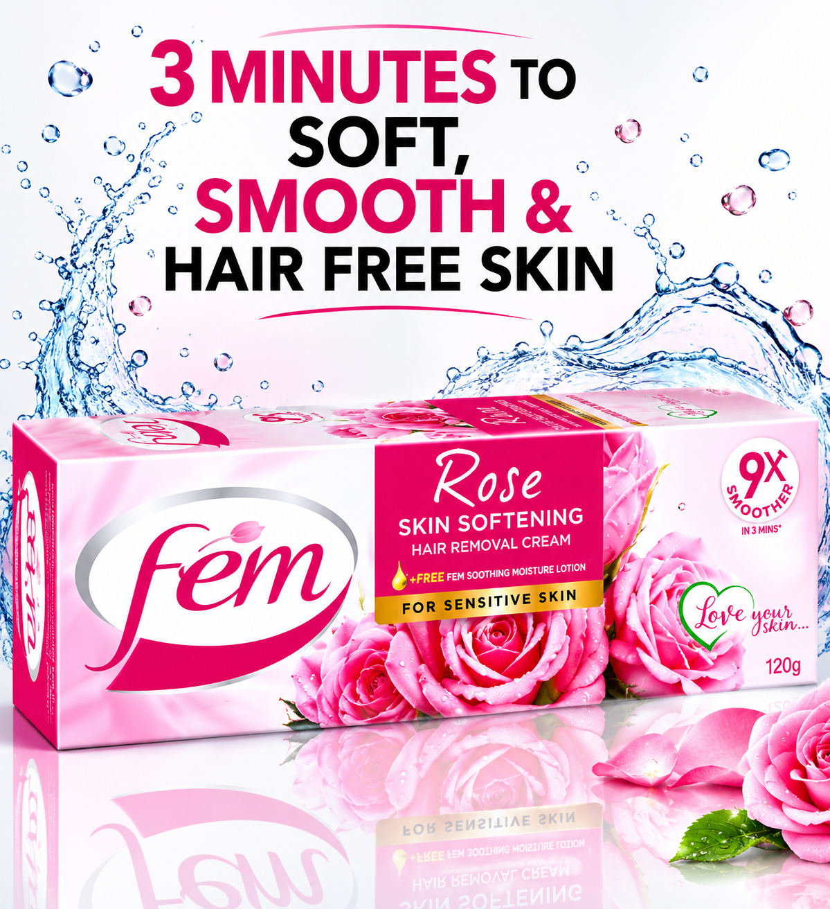 Fem Hair Removal Cream Twin Pack 120g (Pack of 2)