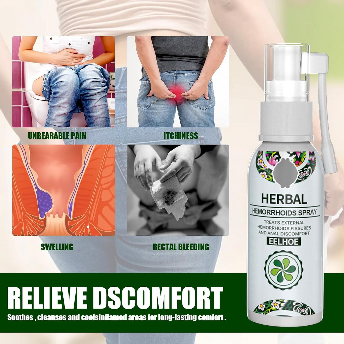 Hemorrhoid Treatment - Fast Relief with Hemocare Herbal Hemorrhoids Spray