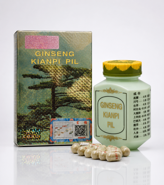 Ginseng Kianpi Pil Capsules Herbal Ginseng Supplement Bottle Pack